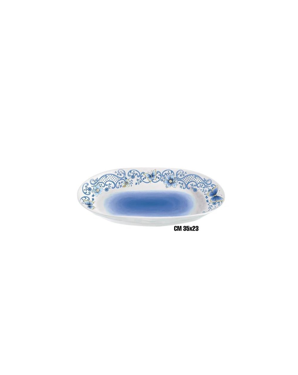 VASSOIO OVALE 35x23 BLU ME-1645-3434