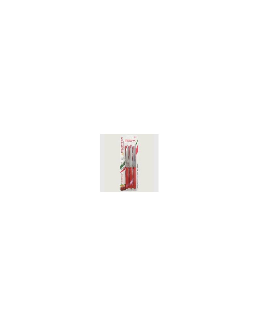 COLTELLI TAVOLA PZ.6 ROSSO A142922
