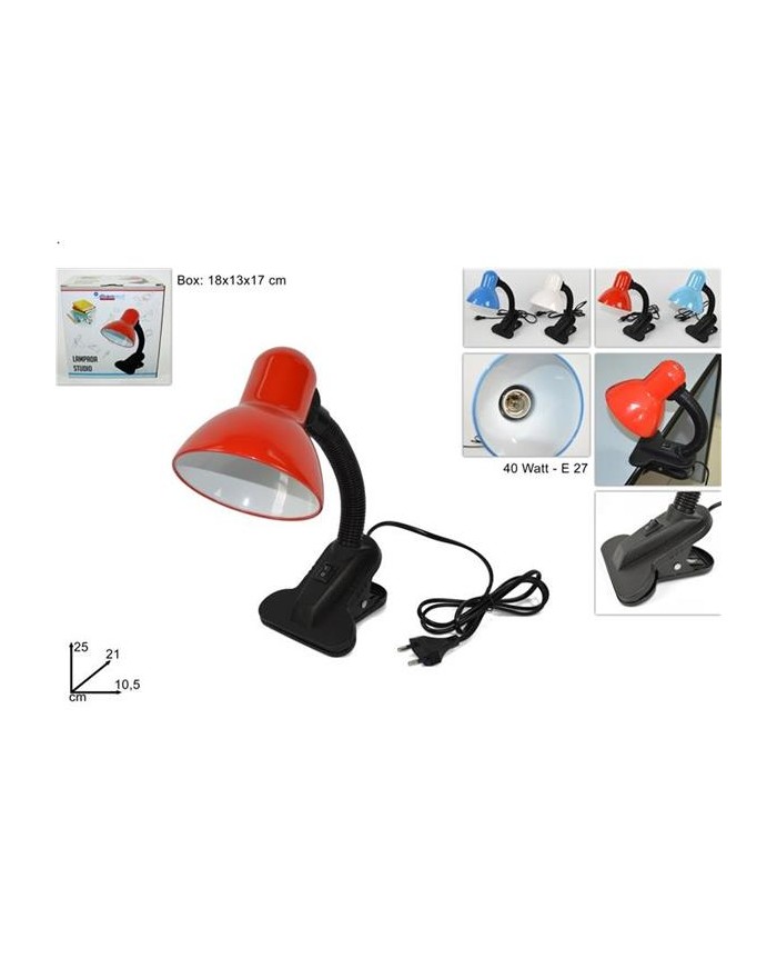 LAMPADA SCRIVANIA CON PINZA...