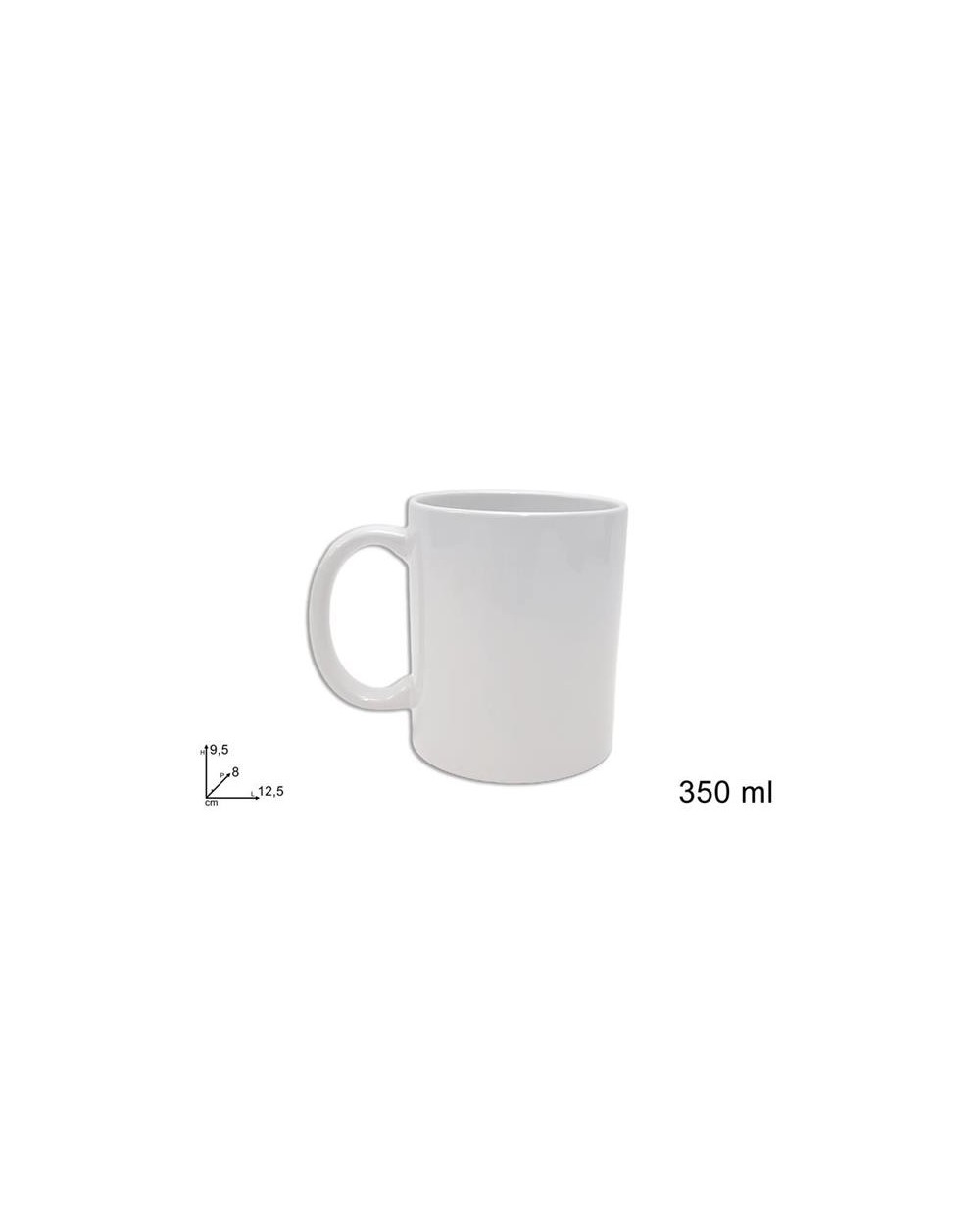 TAZZONE MUG 350ml BIANCO  8034048659069