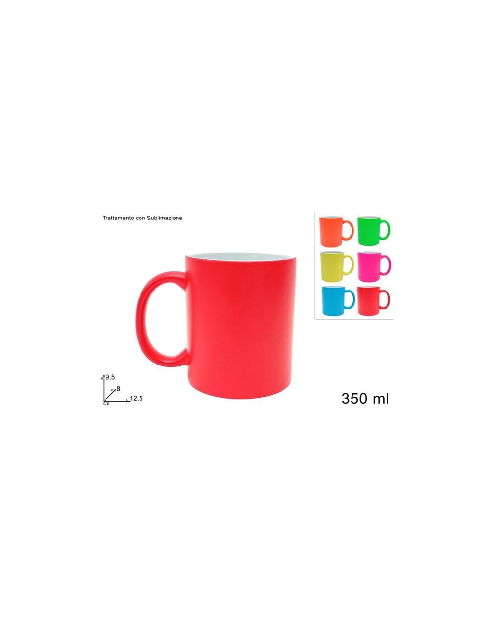 TAZZONE MUG 350ml COLOR  8034048659076
