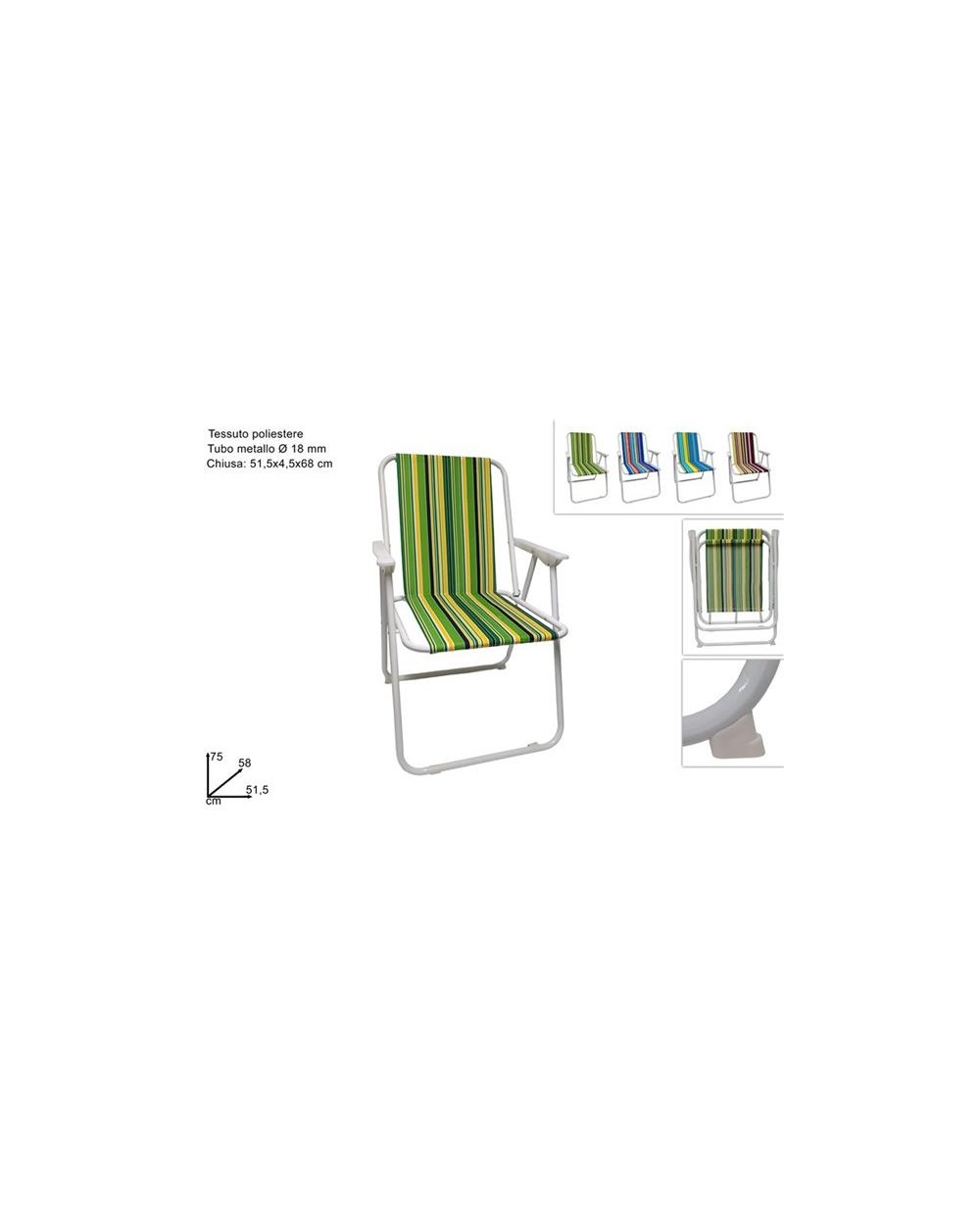 SEDIA RELAX FANTASIA MULTISTRISCE A186926