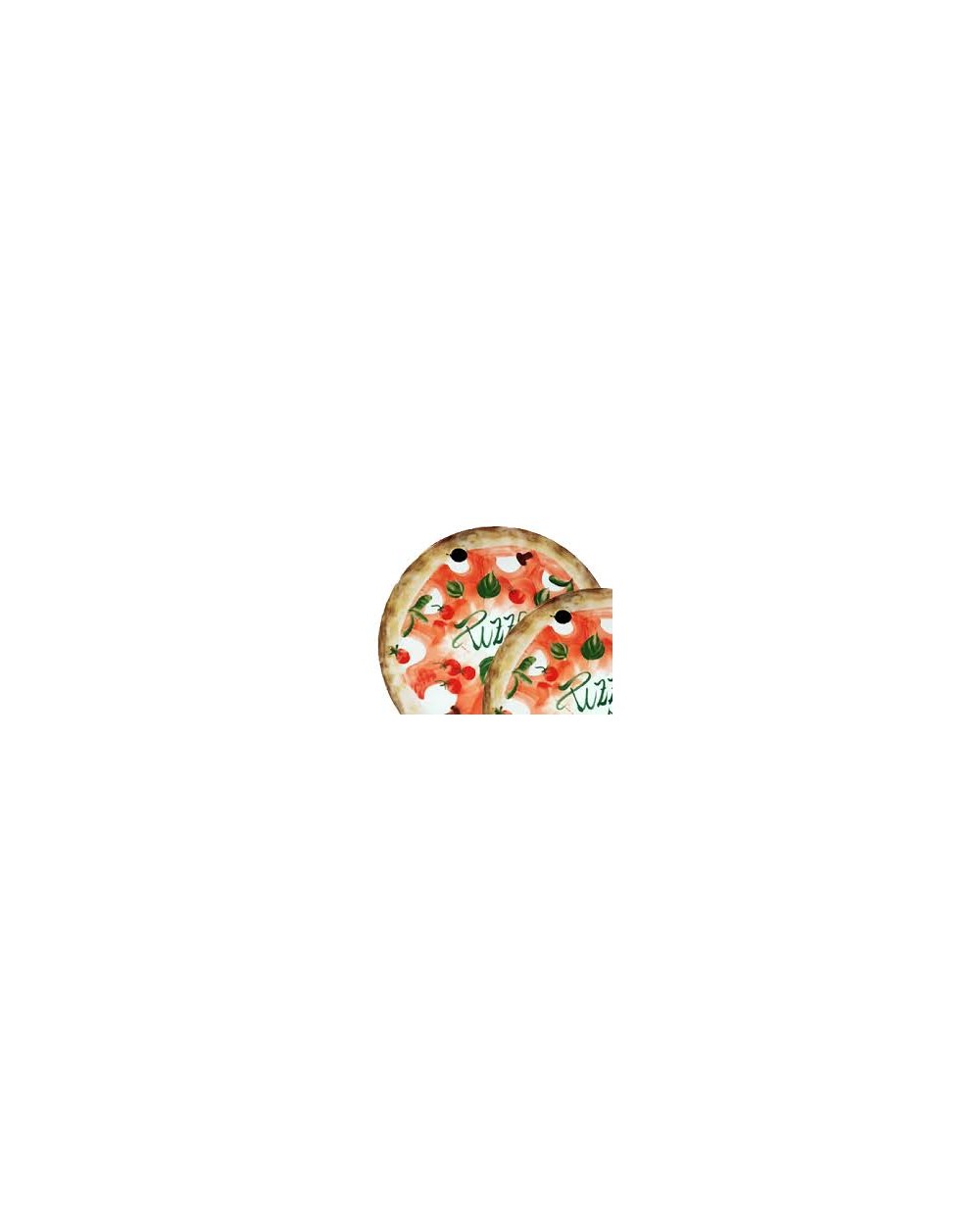 PIATTO PIZZA MARGHERITA 33 cm.  8057960574432