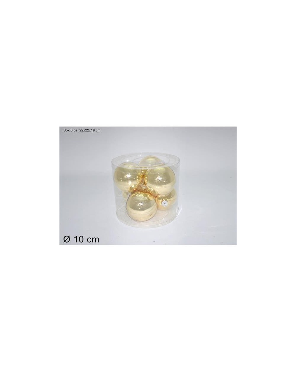SET 6 PALLE VETRO 10cm LUCIDE  8033113745010