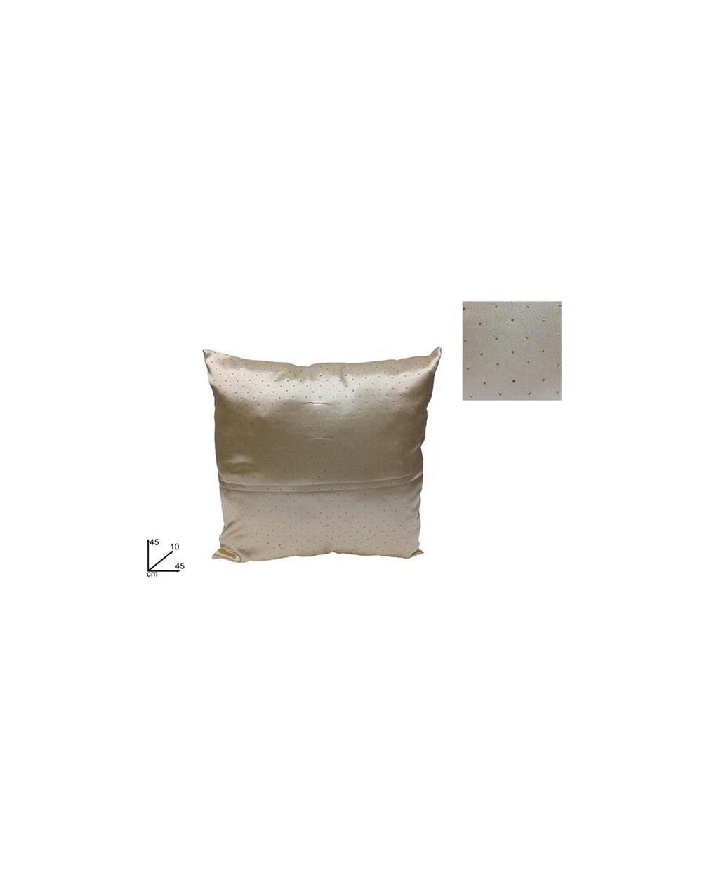 CUSCINO 45x45 VELLUTO BEIGE C/DIAM 8053482304571