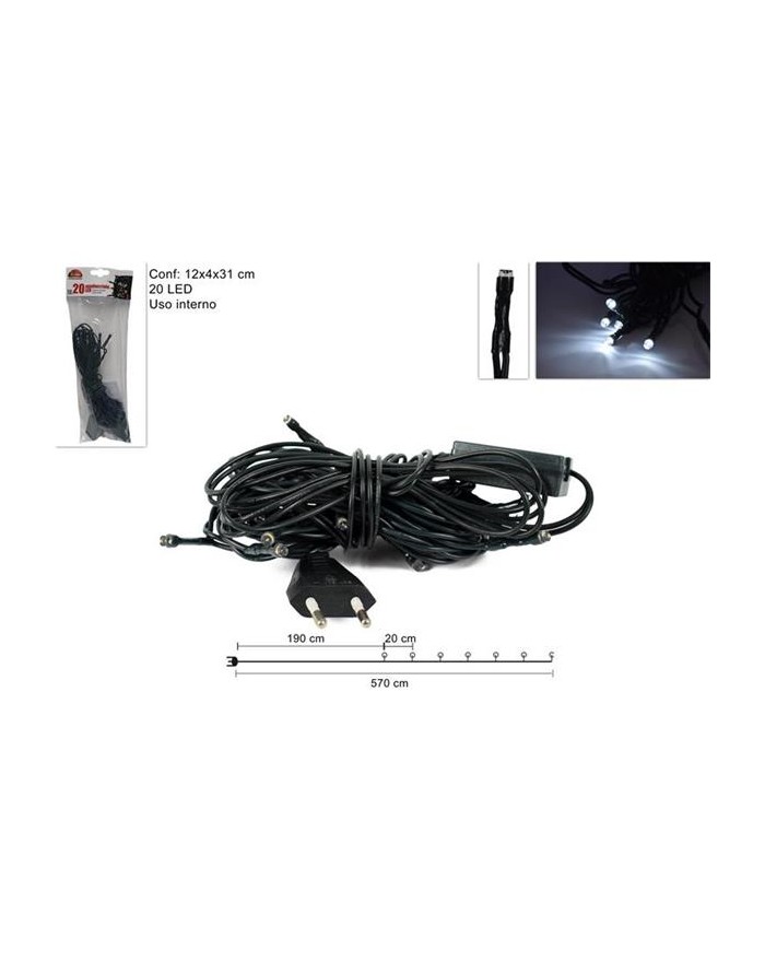 MINILUCCIOLE 20 LED BIANCO...