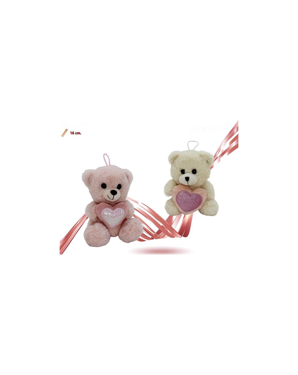 PELUCHE ORSO CON CUORE 16 CM A164471