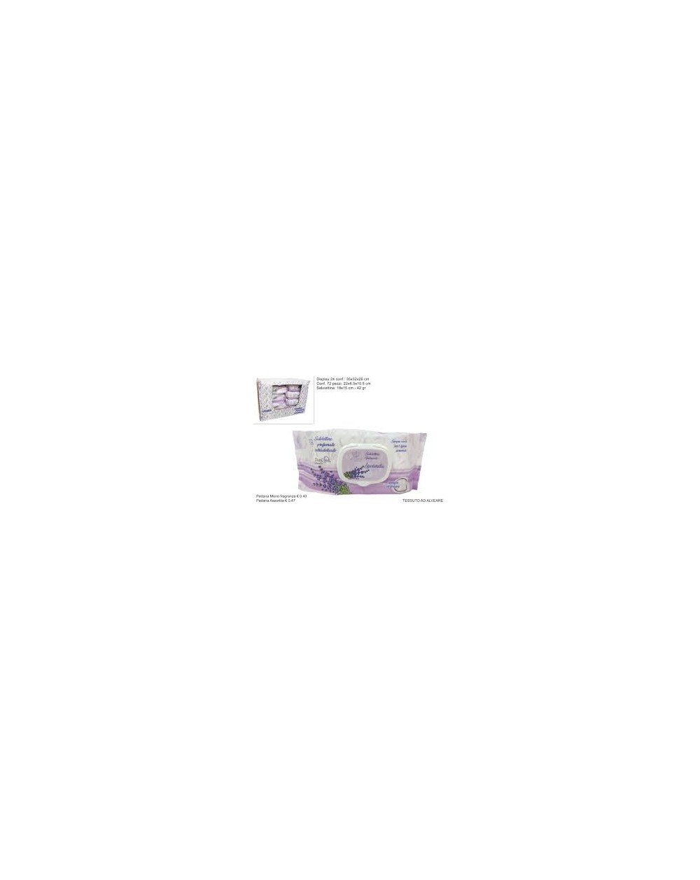 SALVIETTE DETERGENTI 72PZ LAVANDA  8034048650158