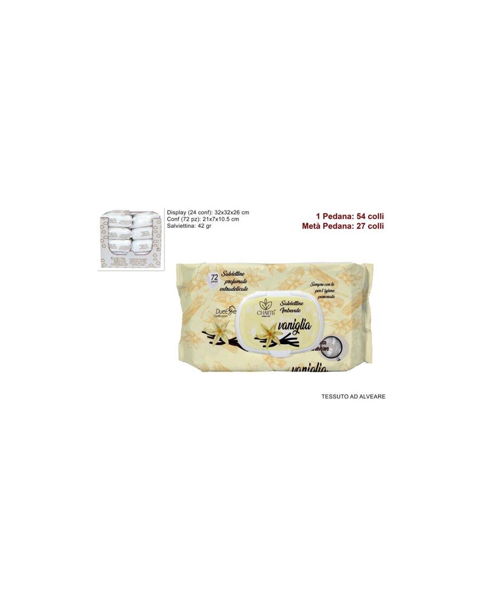 SALVIETTE DETERGENTI 72pz VANIGLIA 8034048651070