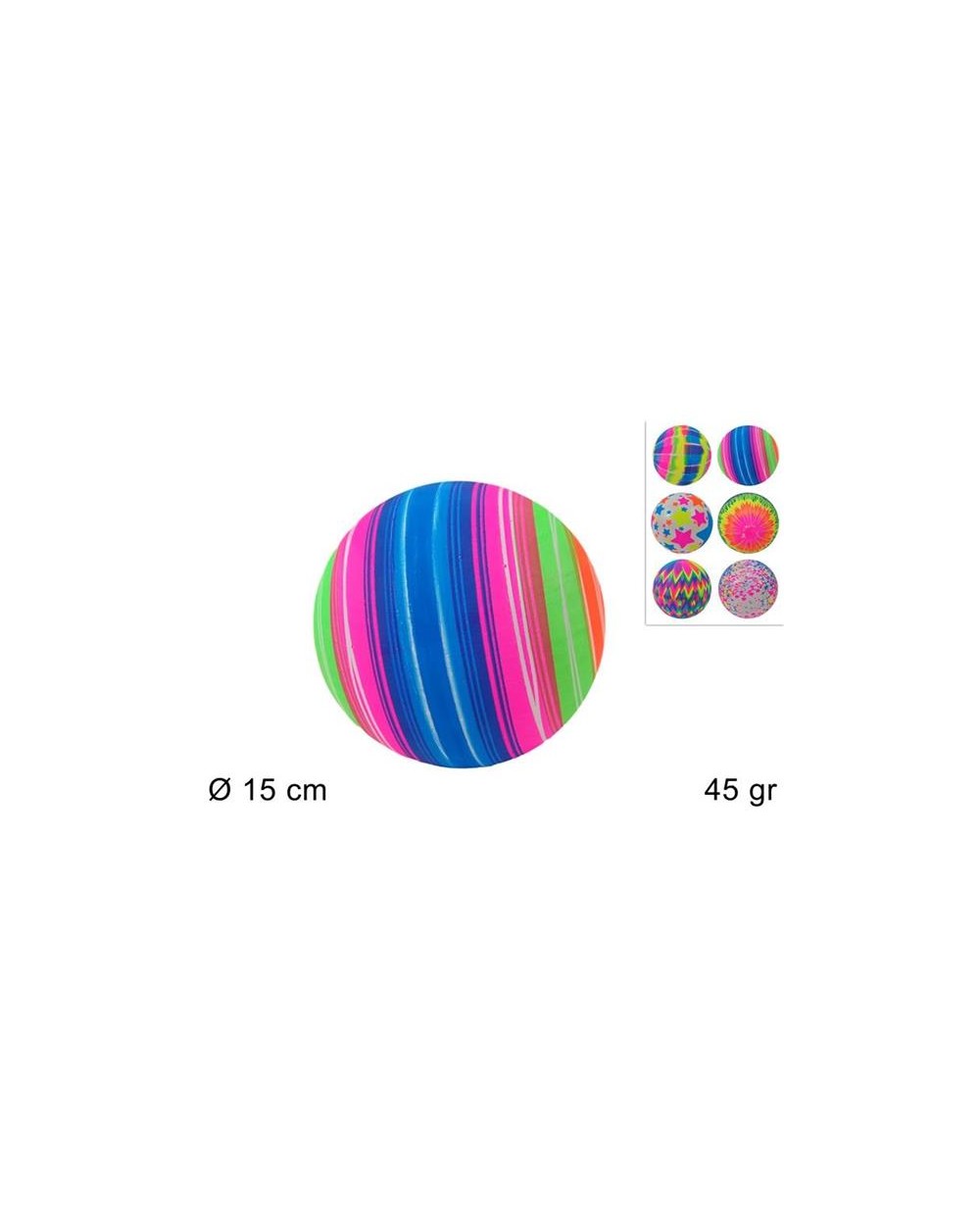 PALLONE MULTICOLOR 45GR  8034048659366