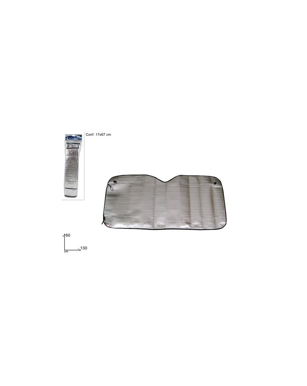 PARASOLE AUTO 60x130 SILVER  A120701