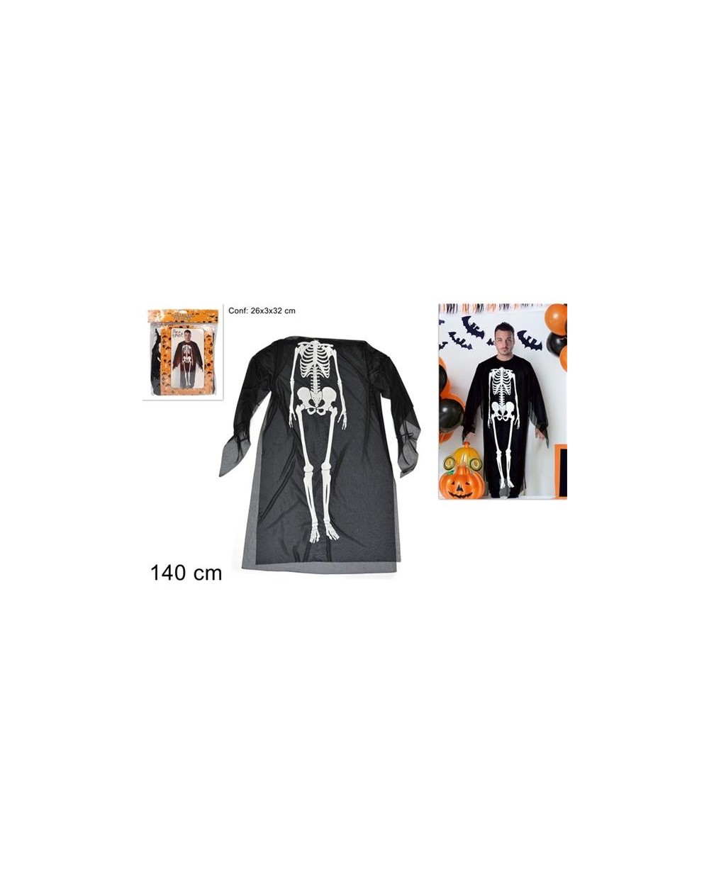 VESTITO SCHELETRO ADULTI 8033113466991