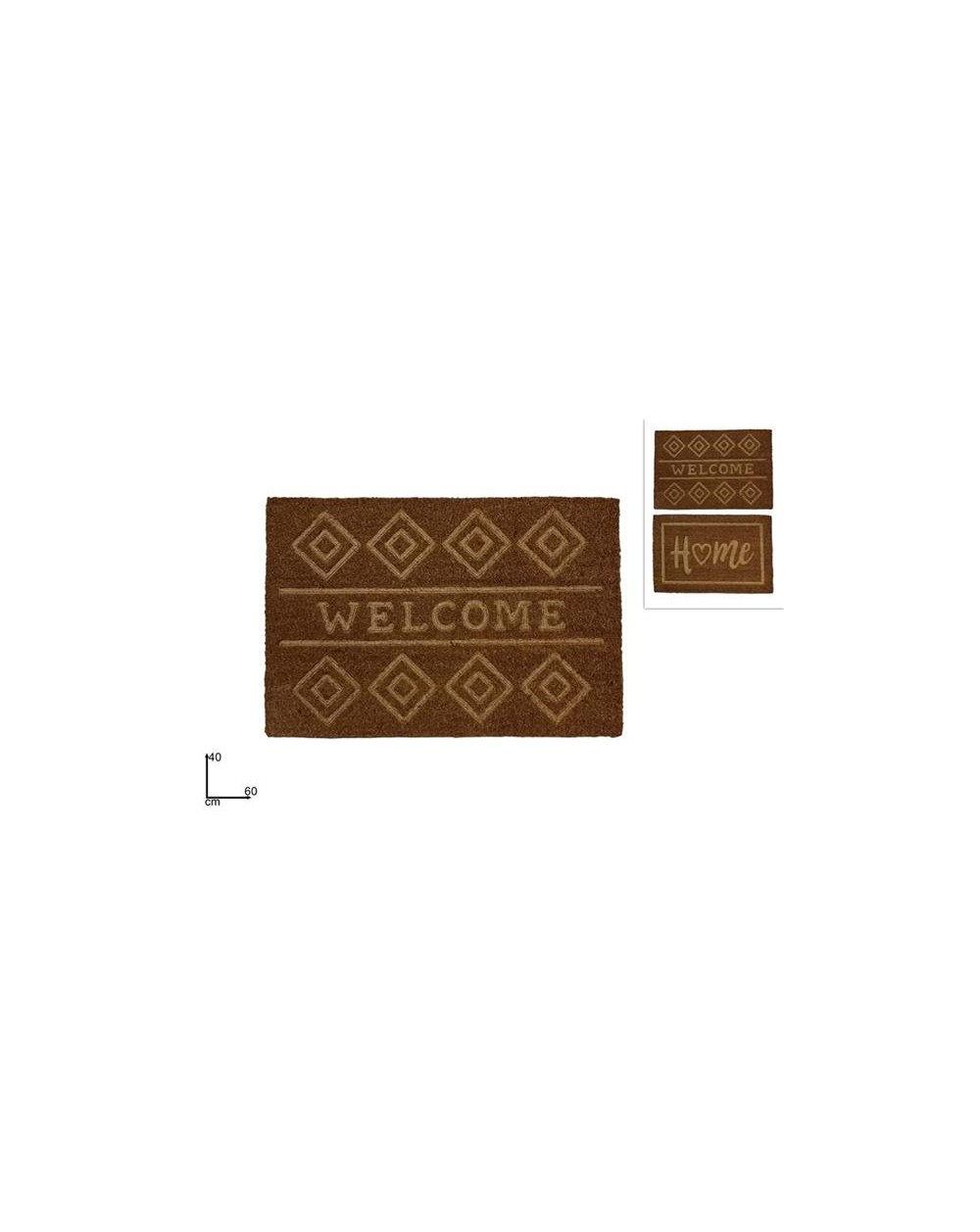 ZERBINO COCCO NATURALE 40x60  8034048639733