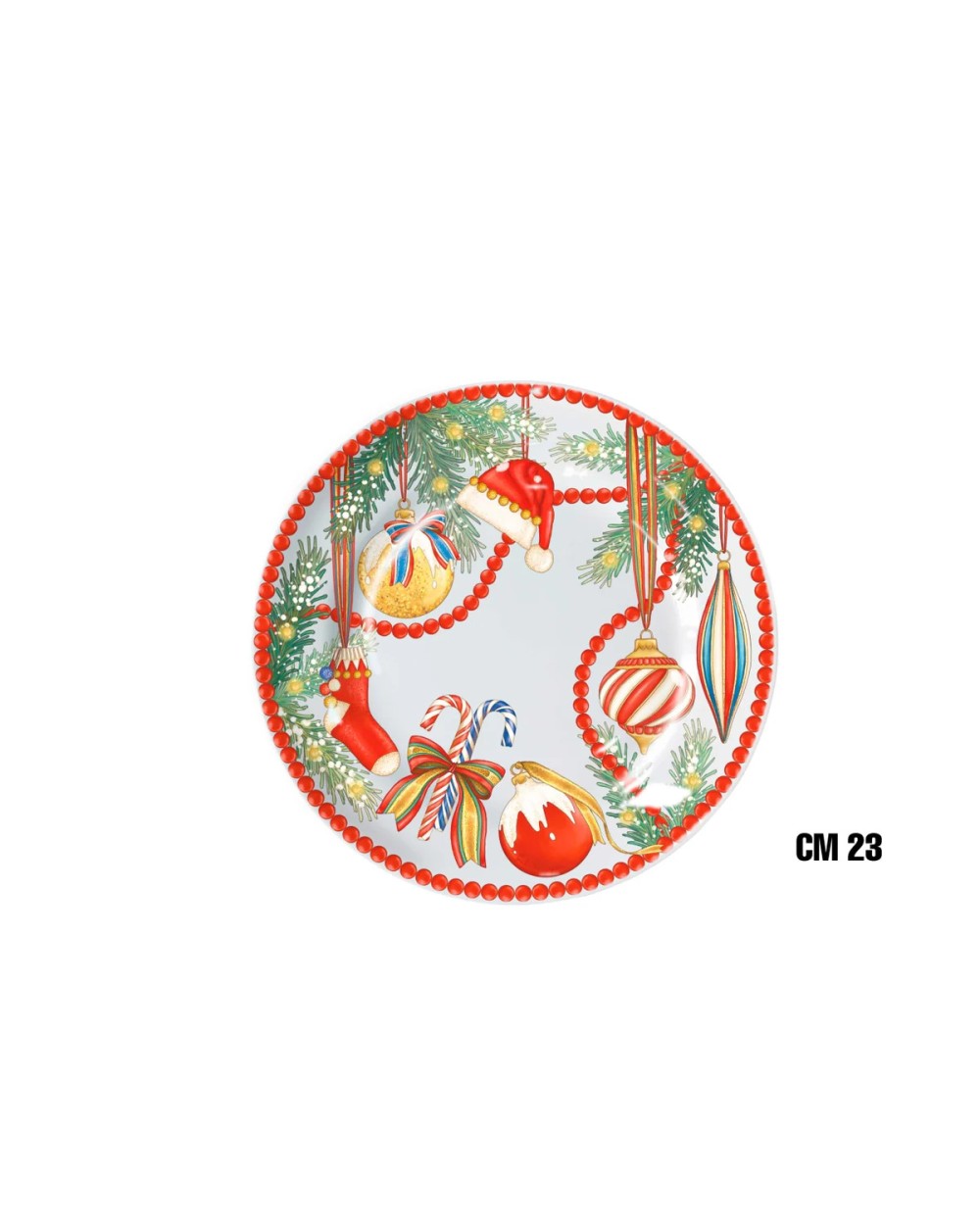 PIATTO PIANO 23cm ALBERO DI NATALE  ME-1645-1350