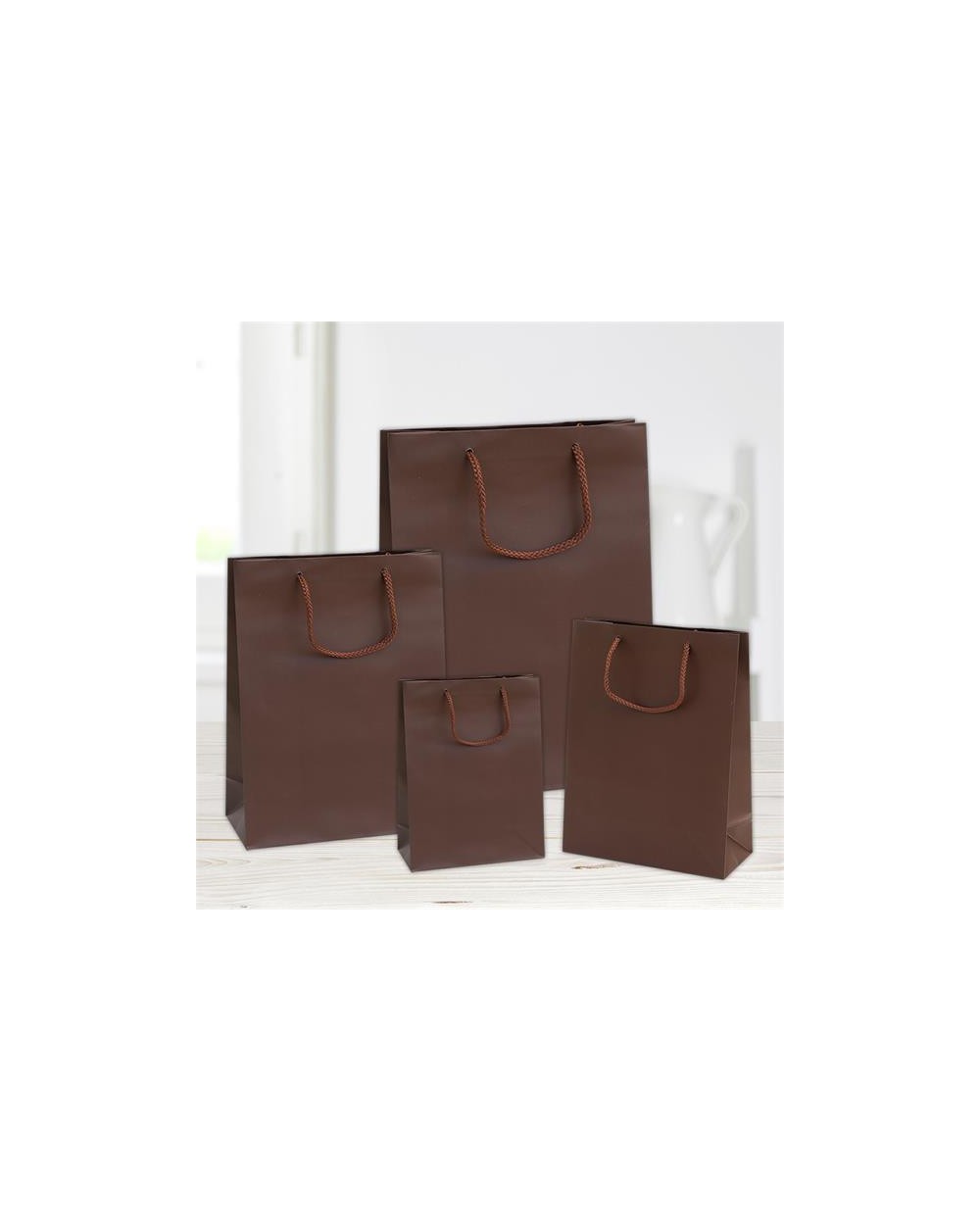 SHOPPER REGALO 16x8x19 MARRONE A119706