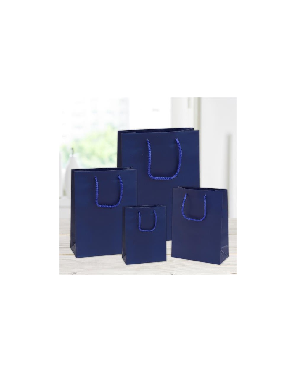 SHOPPER REGALO 16x8x19CM BLU  A170573