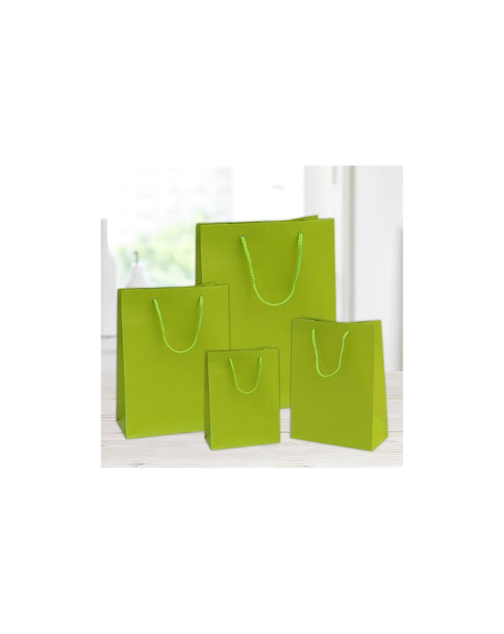 SHOPPER 22X10X29CM VERDE CHIARO A109216