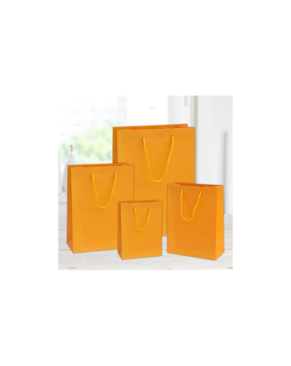 SHOPPER REGALO 16X8X19CM ARANCIONE A119705