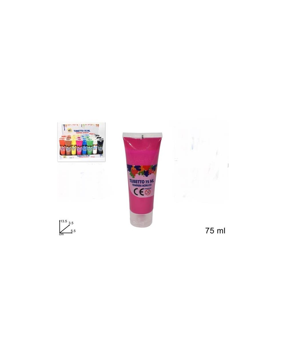 TEMPERA ACRILICO 75ML COL.ASSORTITI  A205105