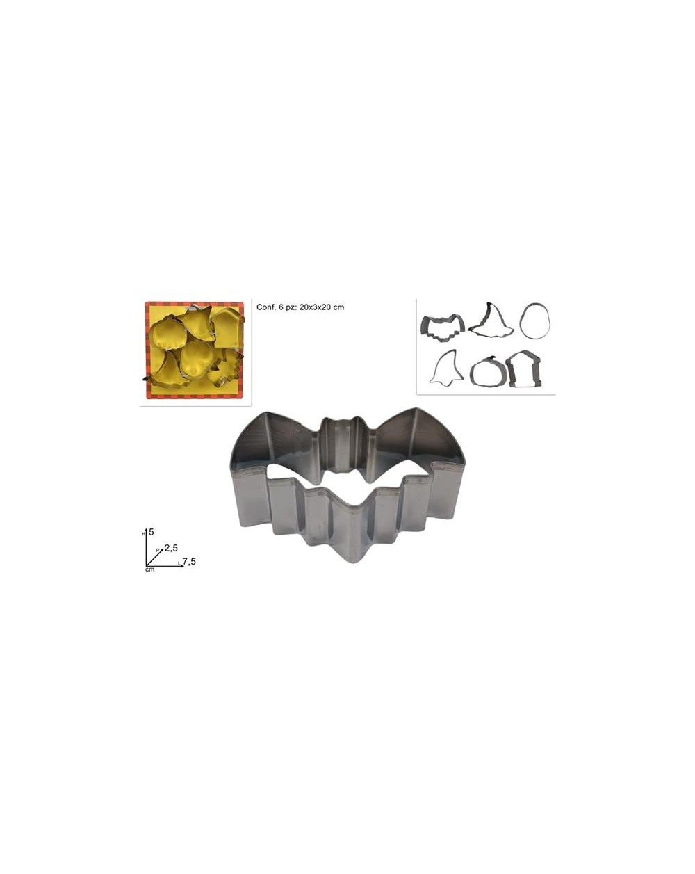 STAMPI IN METALLO HALLOWEEN 6pz 8053482328003