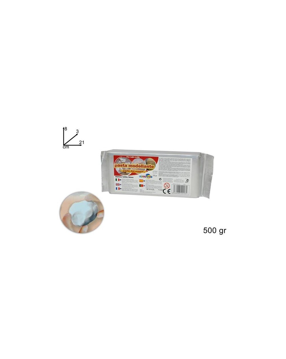 PASTA MODELLANTE 500gr. BIANCO  A156327