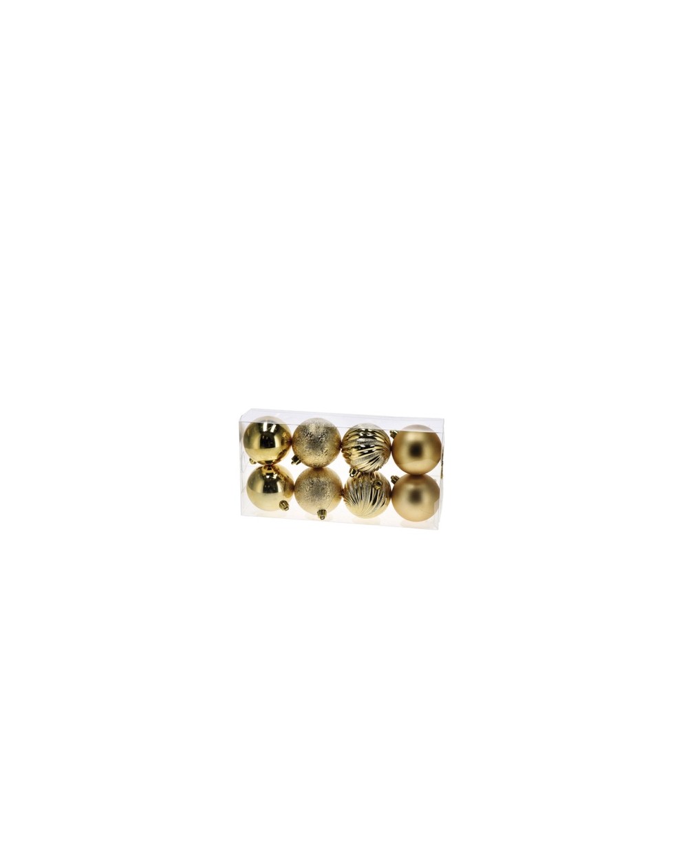 SET 8 PALLE NATALIZIE ORO 8CM  A044185