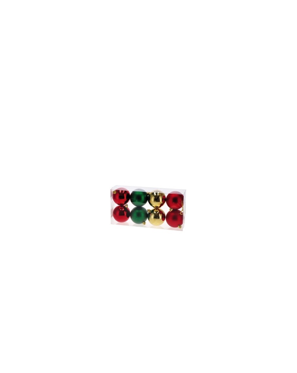 SET 8 PALLE NATALIZIE 8CM COL. ASS  A044187