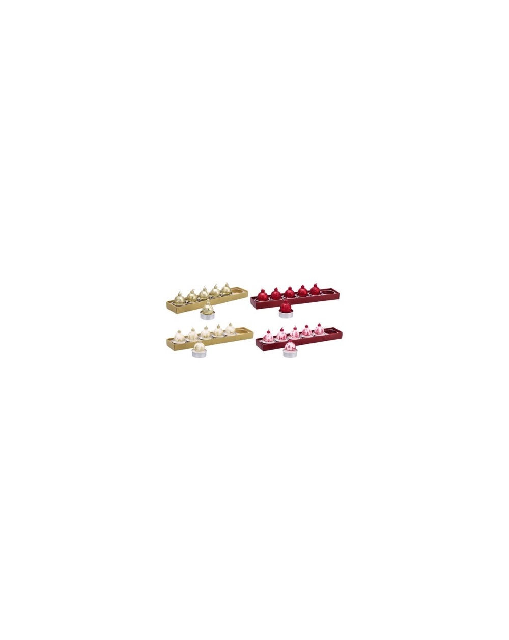 SET 6 CANDELE SEGNAPOSTO NATALIZIE  A044190