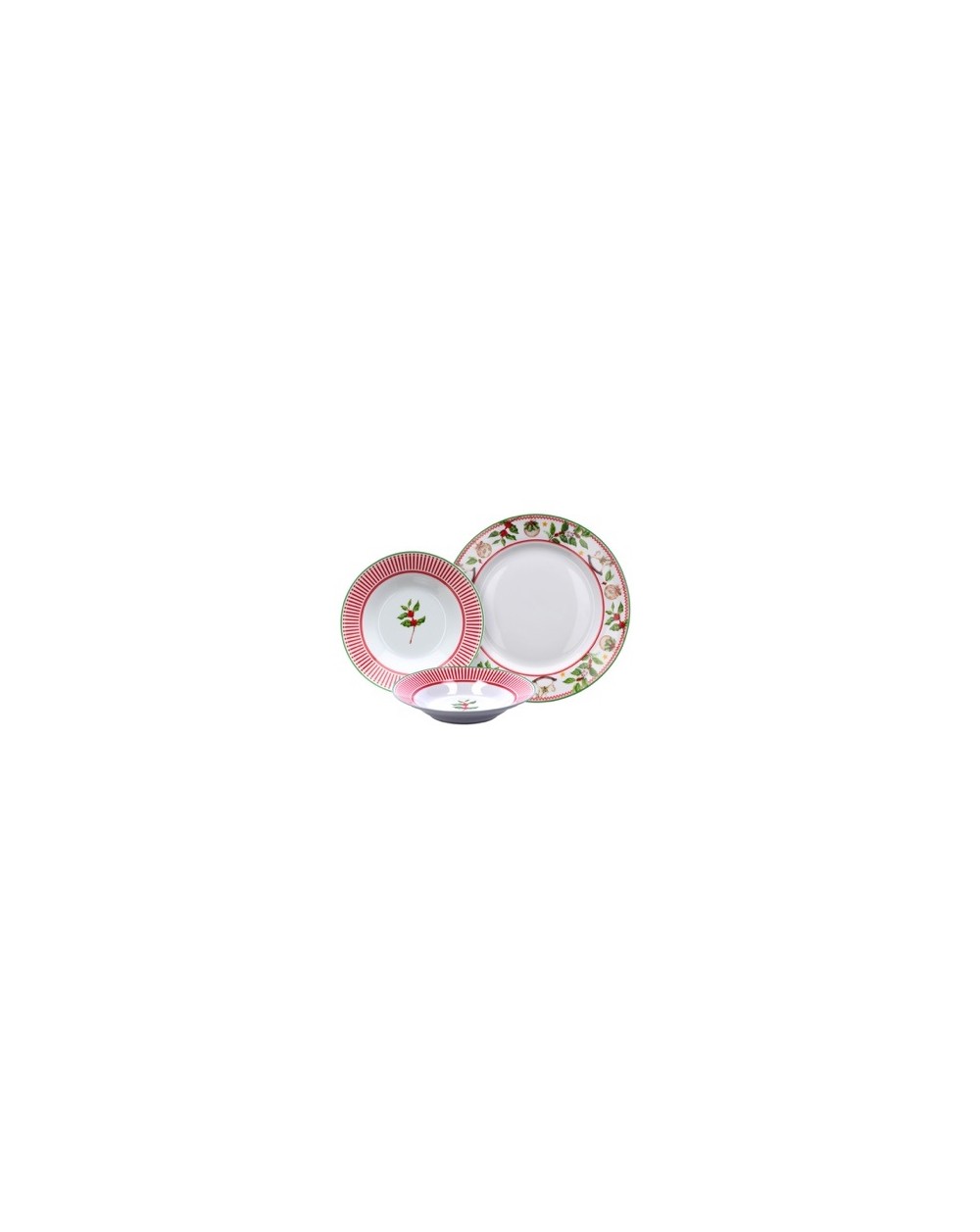 SERVIZIO PIATTI NATALIZIO 18PZ  A044214