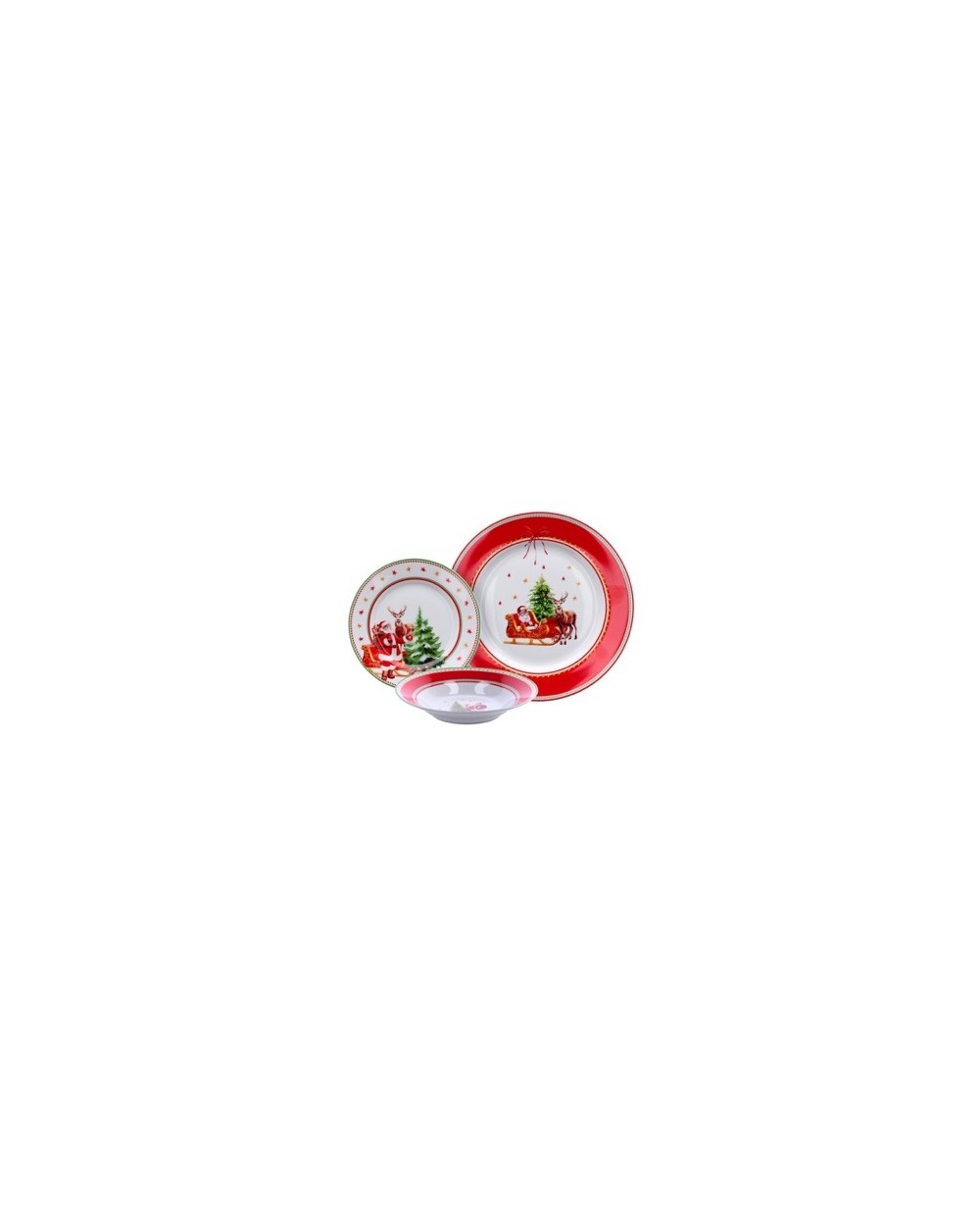 SERVIZIO PIATTI NATALIZIO 18PZ  A044215