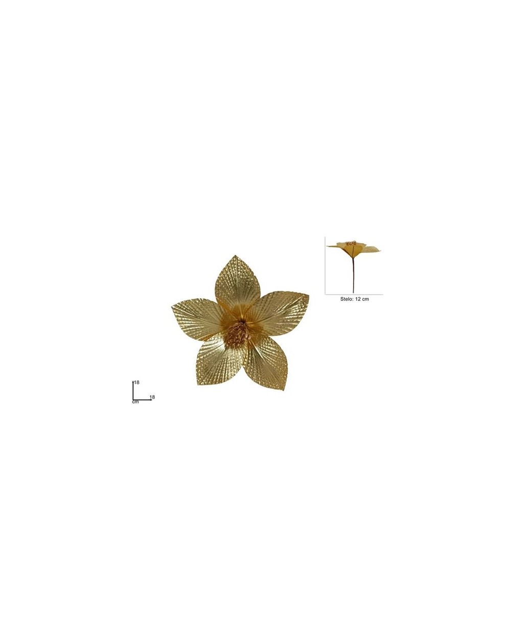 STELO FIORE NAT.LAM.18cm ORO  8053482271828