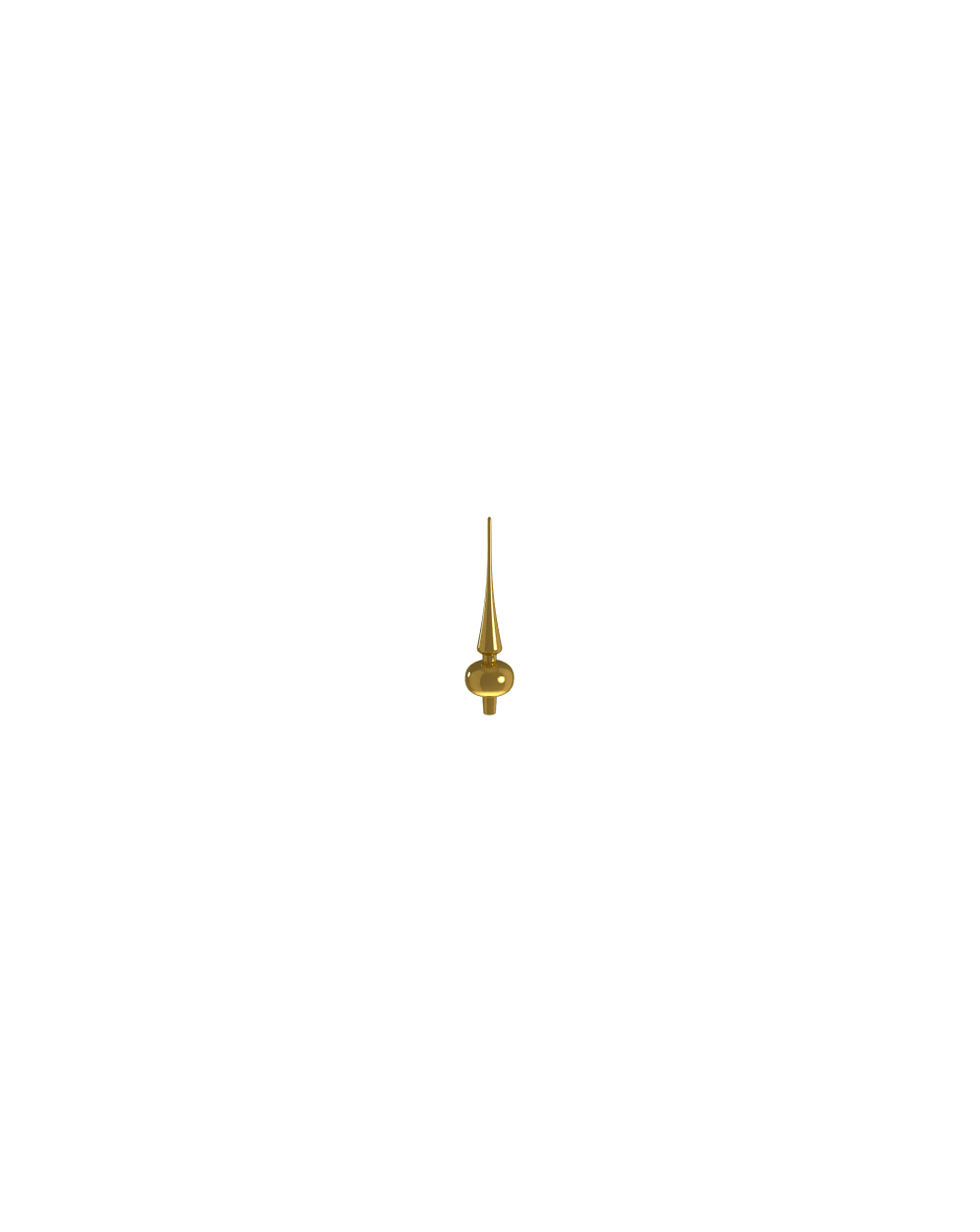 PUNTALE 25 cm ORO LUCIDO  PUNTALE 25