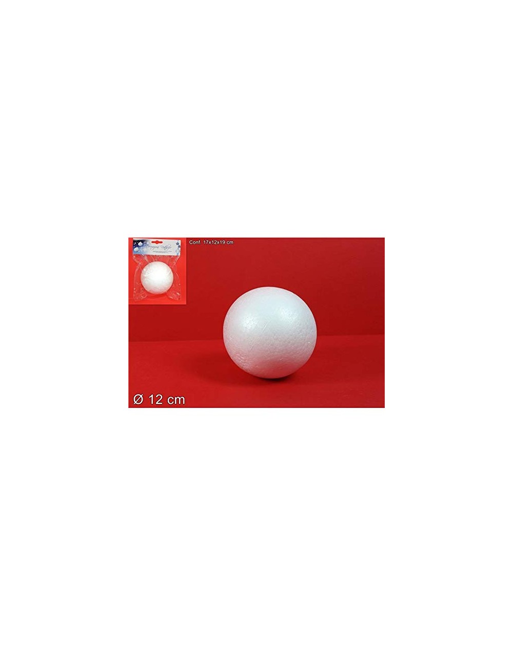 PALLA POLISTER.12cm. 1pz.  A125648