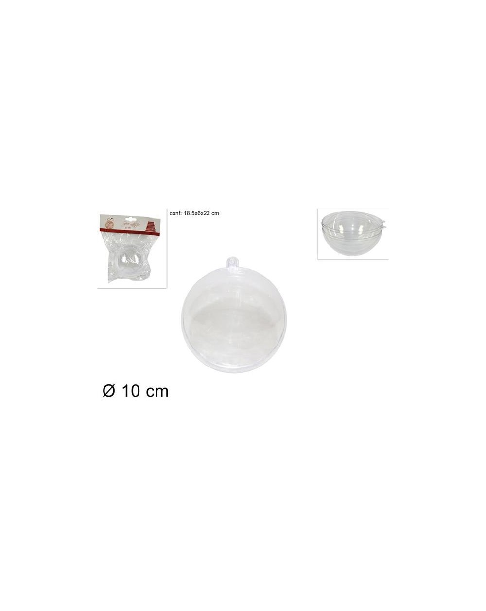 SFERA PLASTICA TRASP.10cm  A137376