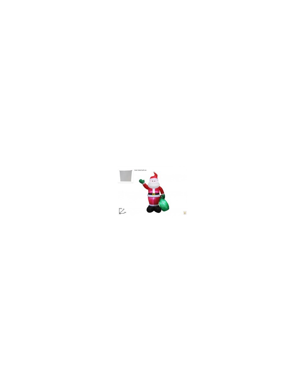 BABBO NATALE C/SACCO 250cm GONFIAB  BABBO 250