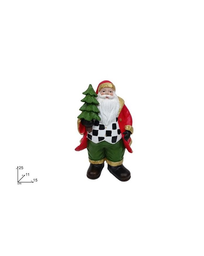 BABBO NATALE 25 cm. SCACCHI...