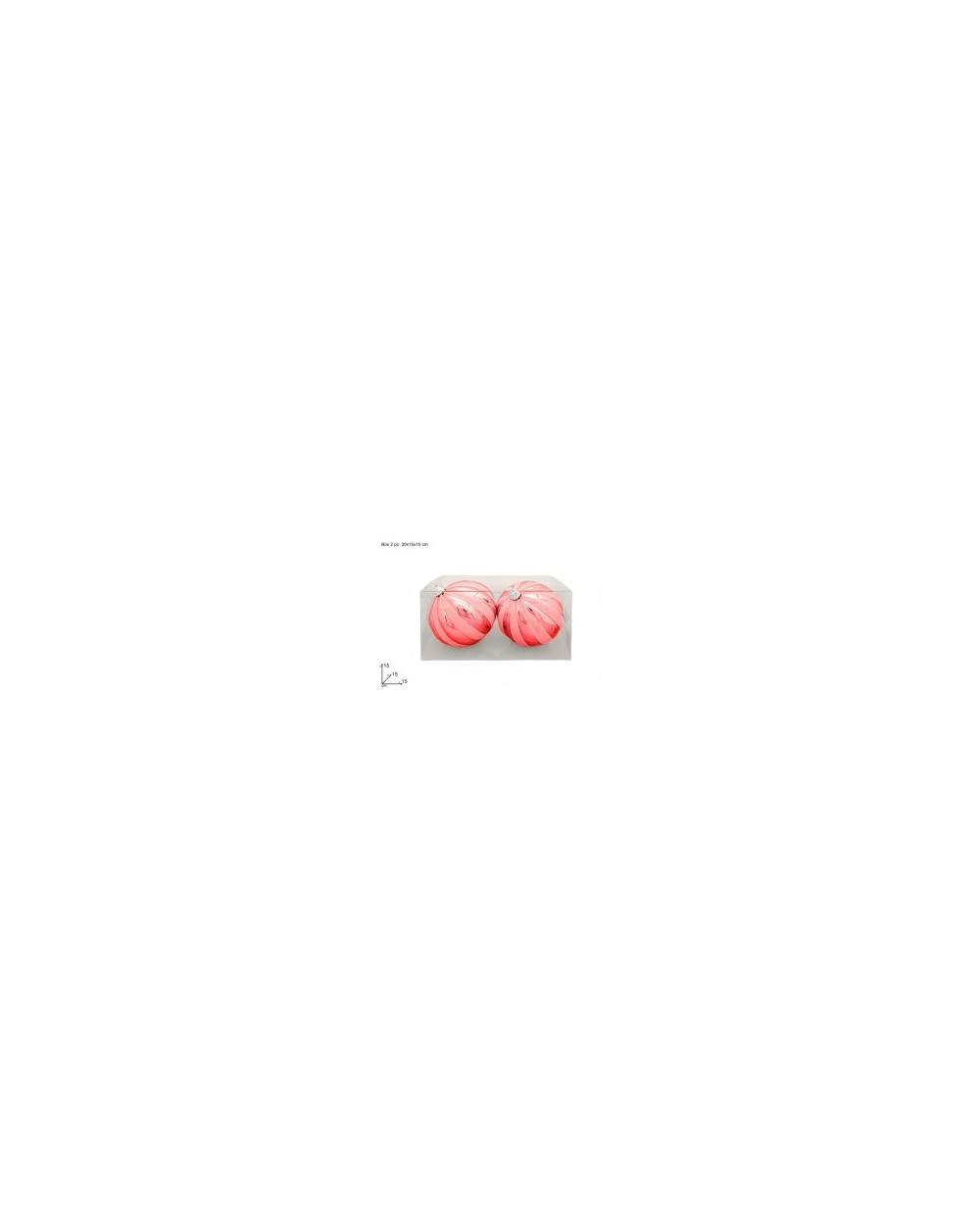PALLE 15 cm ROSSE GLITTER  PALLE 15 ROSSE