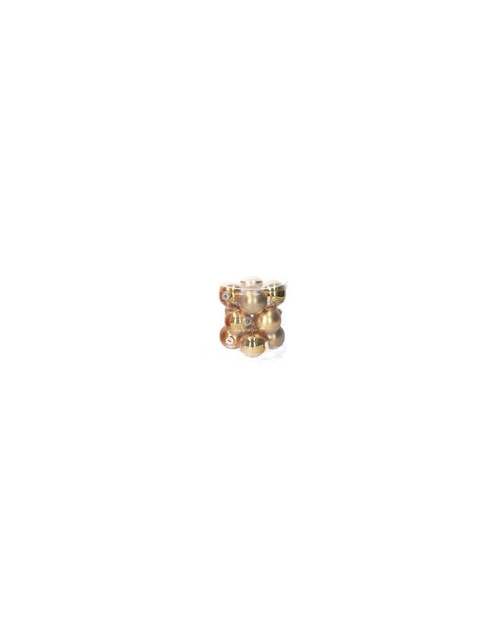 BOX PALLE VETRO 6 cm 12 pz ORO  PALLE 6 ORO