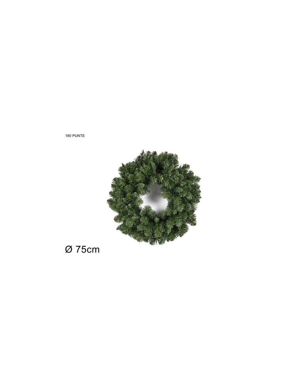 GHIRLANDA TONDA 75  cm.180 PUNTE  GHIRLANDA T.DA