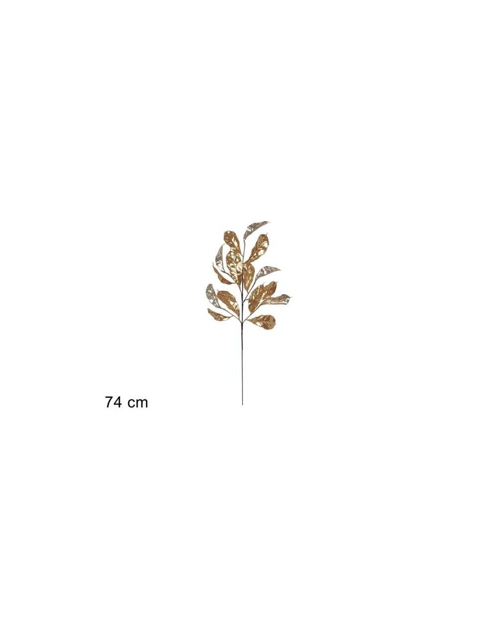 STELO 74 cm. FOGLIE GLITTER ORO/CH  STELO 74