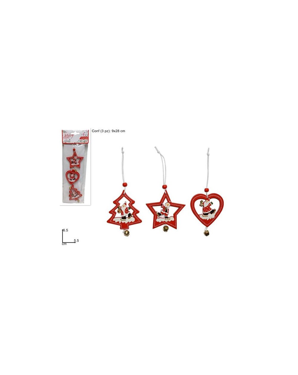 APPENDINO LEGNO C/CAMPANEL.SET 3 PZ  A182592