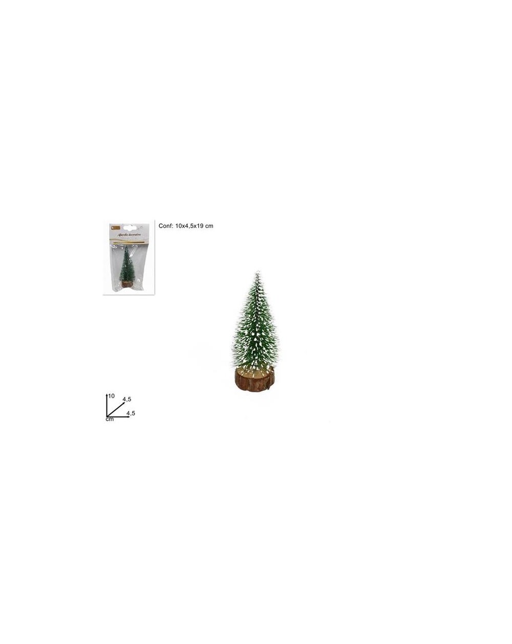 ALBERO INNEVATO VERDE 10 cm  ABETE 10 cm