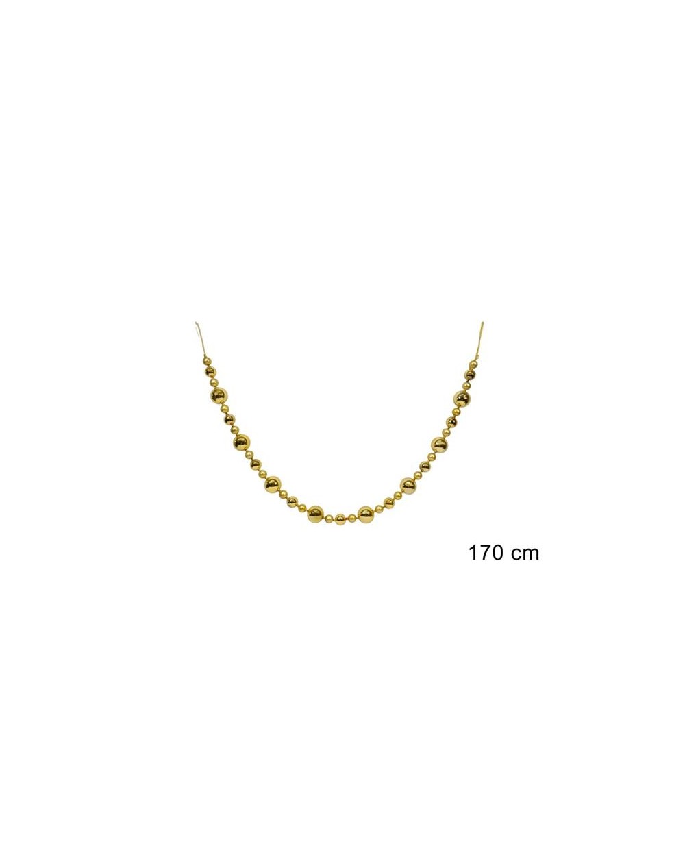 GHIRLANDA PALLINE 170 cm ORO  GHIRL.ORO