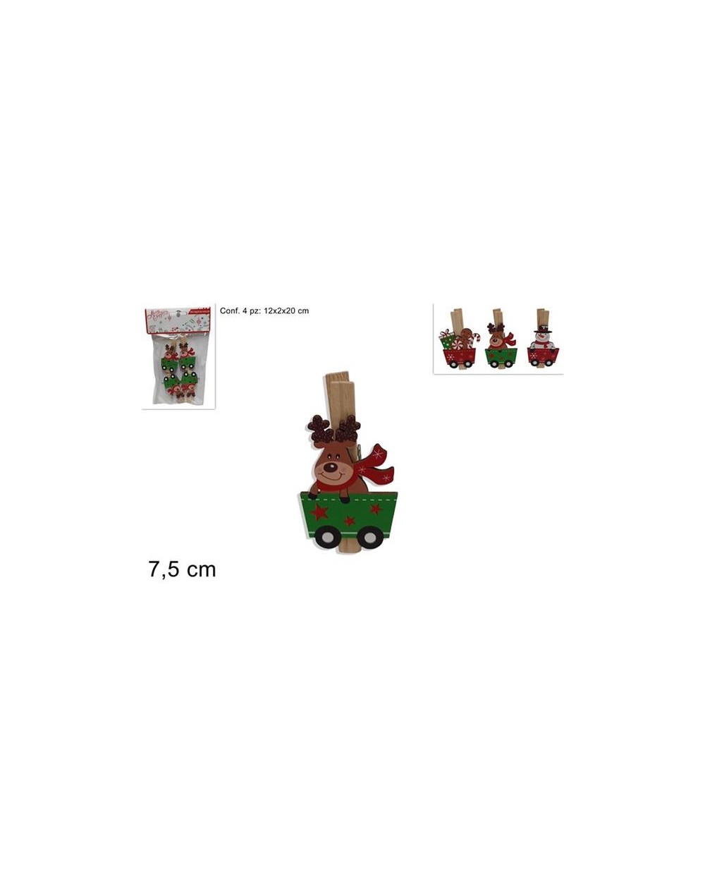 SETMOLLETTE 4 pz. SOGG.NATALIZI  MOLLETT.4 PZ