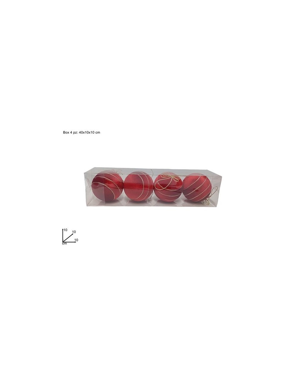 PALLE 10 cm. FLOCCATE A RIGHE 4 pz.  PALLE 10