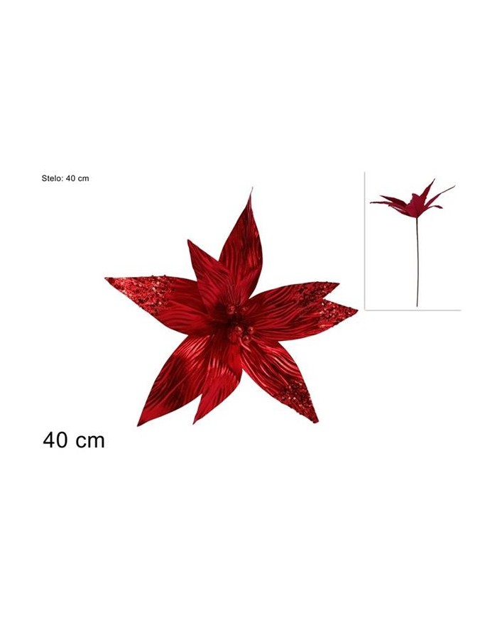 STELO FIORE LAM 40cm ROSSO...