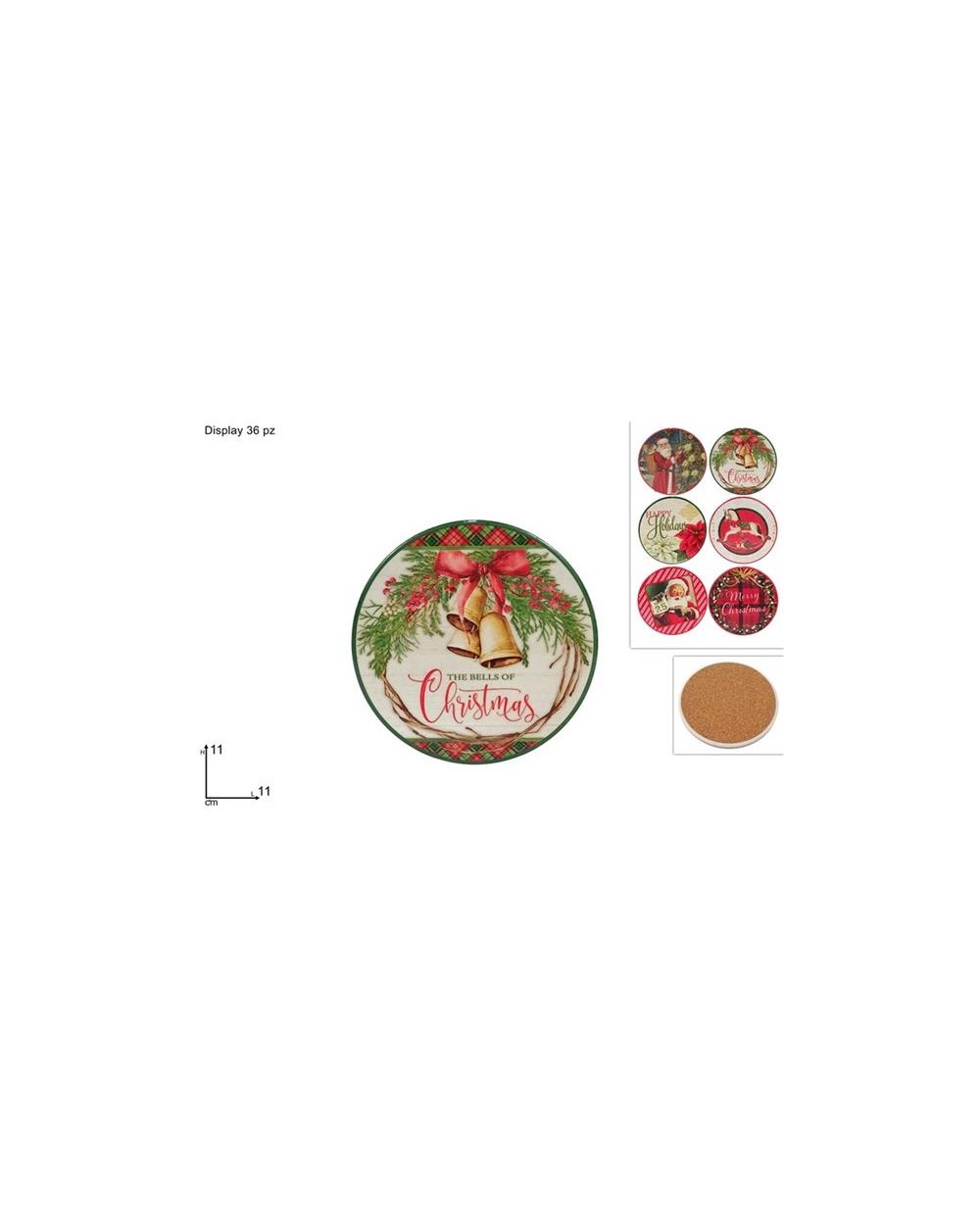SOUVENIR T.DO 11 cm. DECORO NATAL.  SOUVENIR 11 cm