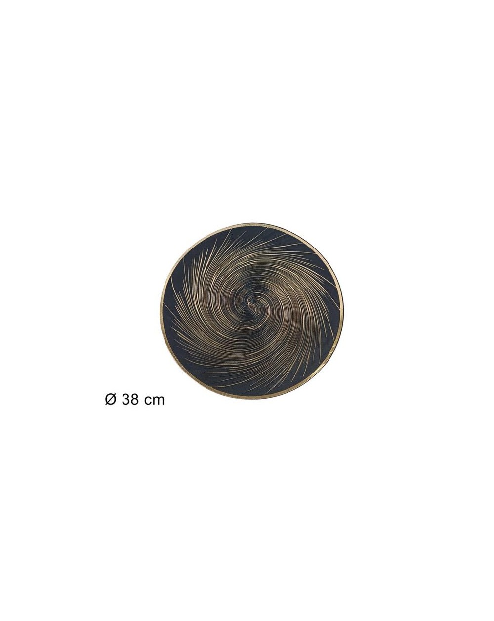 TOVAGLIETTA VORTICE 38 cm ORO/NERO  TOVAGL.VORTICE