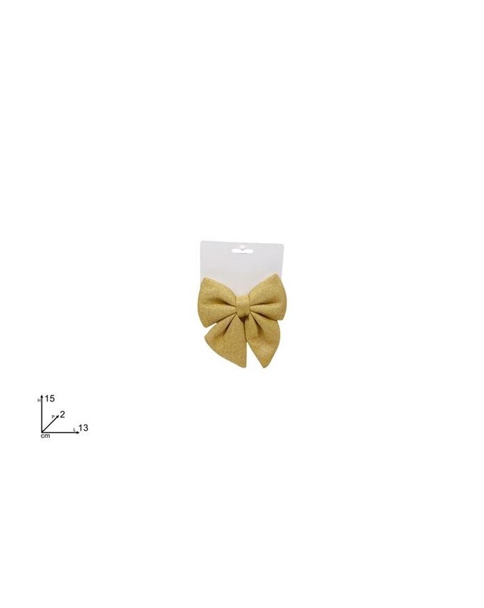FIOCCO 13cm. GLITTERATO ORO...