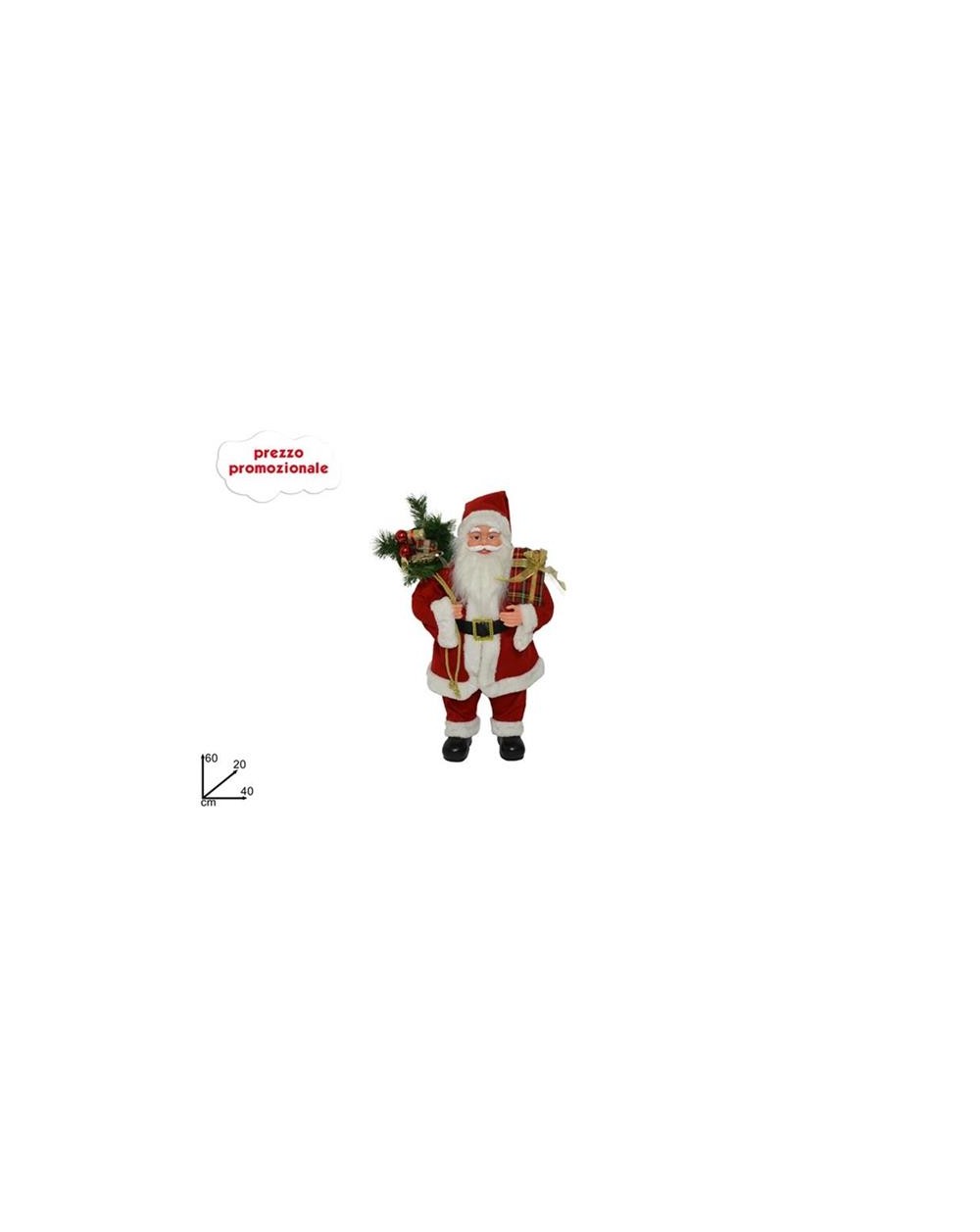 BABBO NATALE 60cm.C/SACCO DONI ART.  A201797